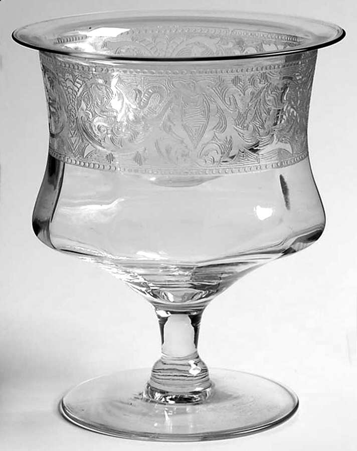 Decoration 889 Clear (No Trim, Stem 23) Seafood Cocktail & Liner by Glastonbury - Lotus-1