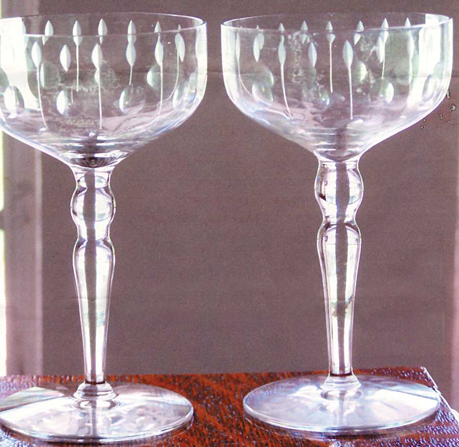 37-12 Champagne/Tall Sherbet by Glastonbury - Lotus-1