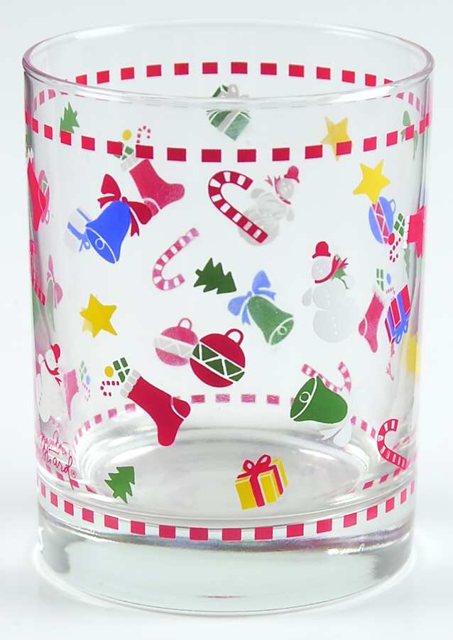 Christmas Ornaments 8 Oz Flat Tumbler by Georges Briard-1