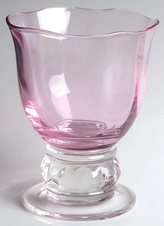 Rose Serenade Pink Double Old Fashioned by Gorham Crystal-1