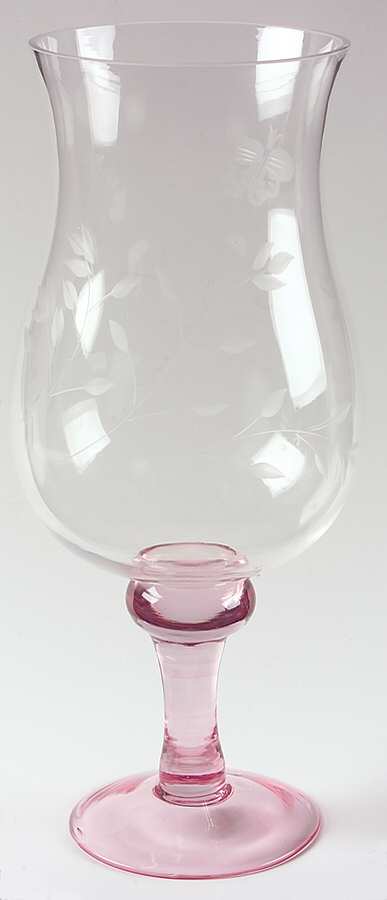 Rose Serenade 15" 1 Piece Open Hurricane by Gorham Crystal-1