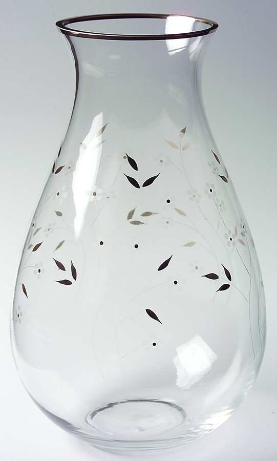 Flowering Meadow 12" Flower Vase by Gorham Crystal-1