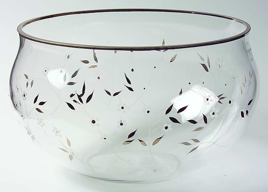 Flowering Meadow 9" Round Bowl by Gorham Crystal-1