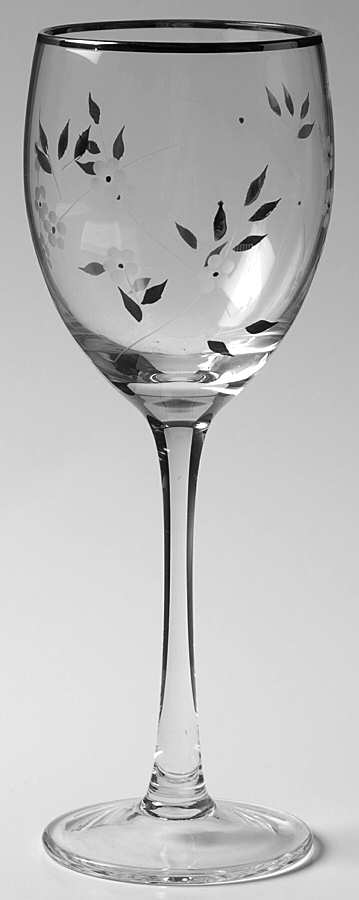 Flowering Meadow Wine Glass by Gorham Crystal-1