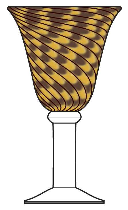 Peacock Water Goblet by Global Amici-1