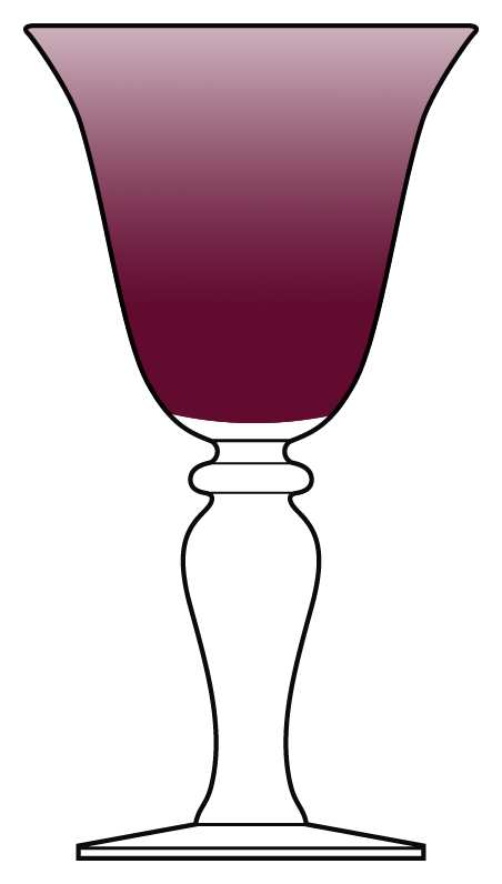 Shades Claret Water Goblet by Gibson-1