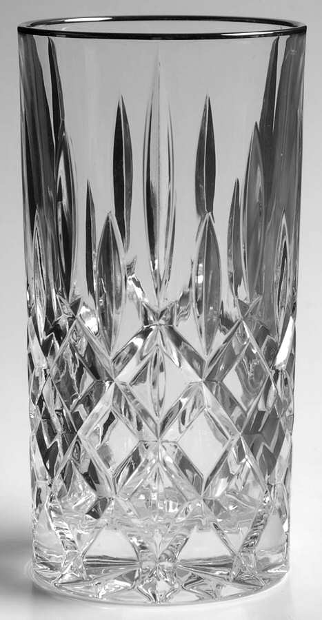 Lady Anne Signature Platinum Highball Glass by Gorham Crystal-1