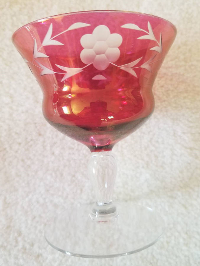 3720-9 Ruby Low Sherbet by Glastonbury - Lotus-1