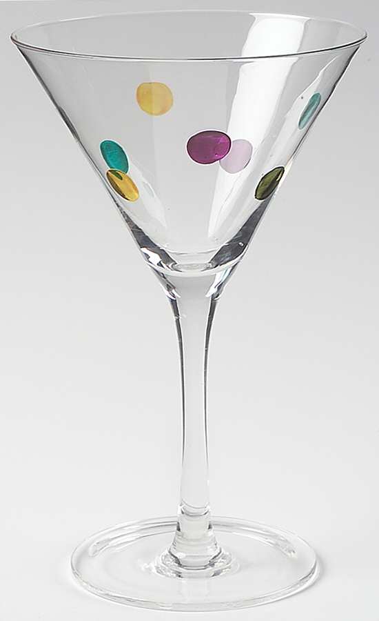 On the Dot Martini Glass by Gorham Crystal-1