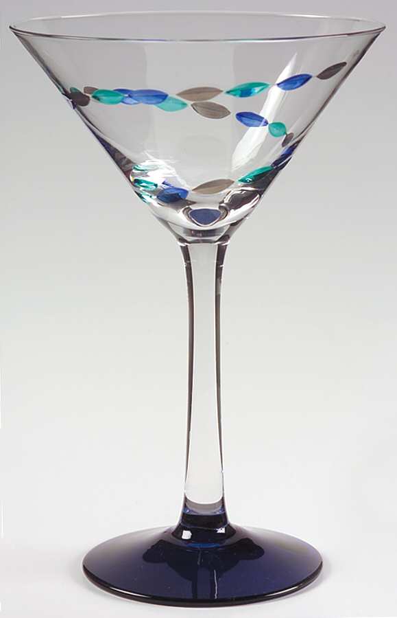Springtime Jewels Martini Glass by Gorham Crystal-1