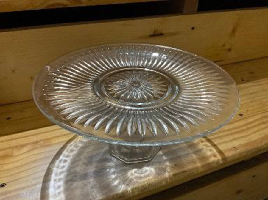 Royal Crest 10" Diameter Pedestal Cake Stand by Gibson-1