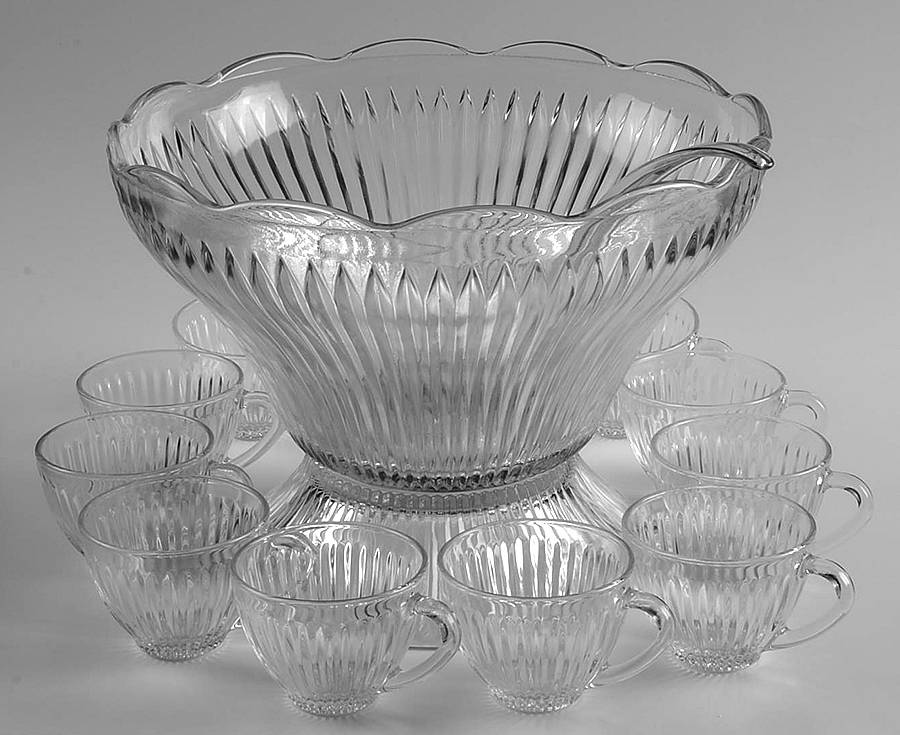 Royal Crest (13 Piece) Punch Set with Stand & Plastic Ladle by Gibson-1