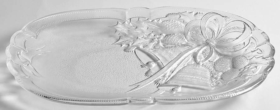 Holiday Time 10" Oval Platter by Gibson-1