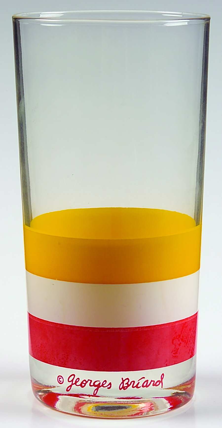 Cabana Orange 12 Oz Flat Tumbler by Georges Briard-1