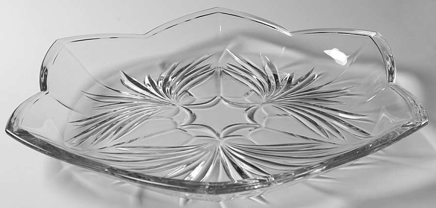Elena 14" Round Platter by Gorham Crystal-1