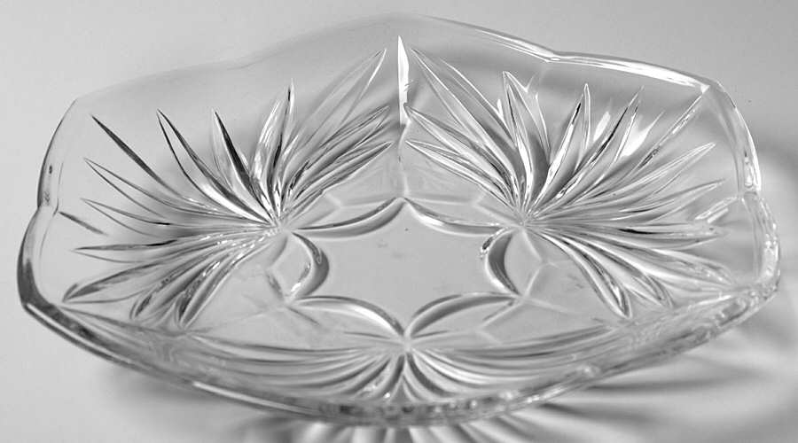 Elena Salad/Dessert Plate by Gorham Crystal-1