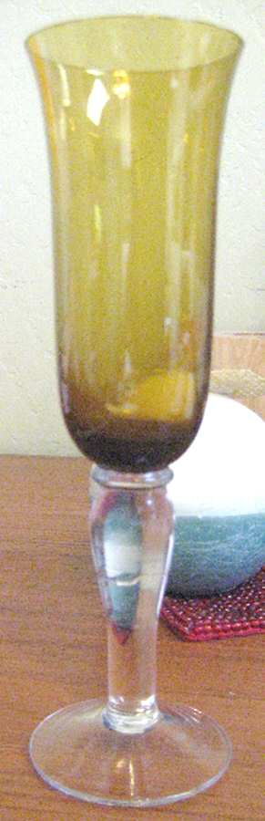 Colonial Amber Fluted Champagne by Gibson-1