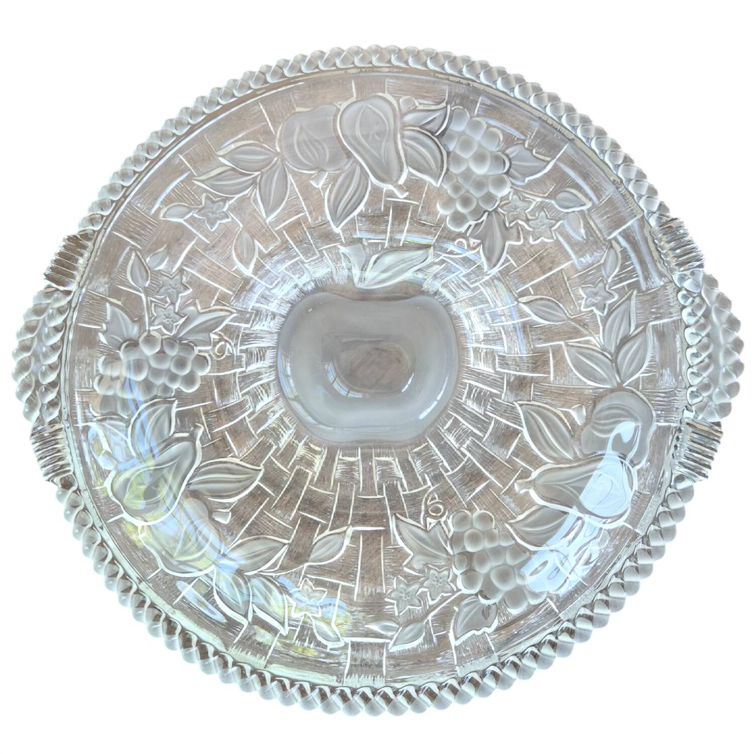 Country Terrace (1 Piece) Chip & Dip by Gorham Crystal-1