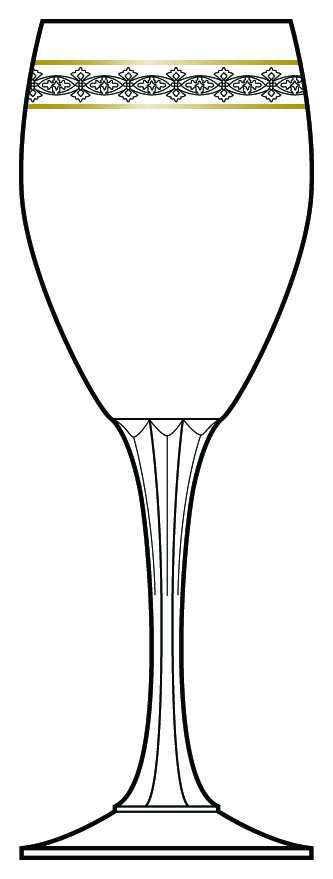 Regal Gold Wine Glass by Gorham Crystal-1
