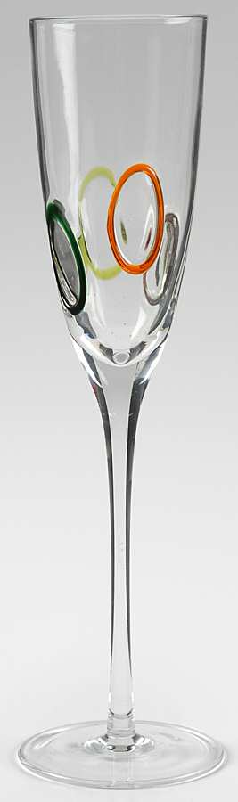 Color Rings Fluted Champagne by Gorham Crystal-1