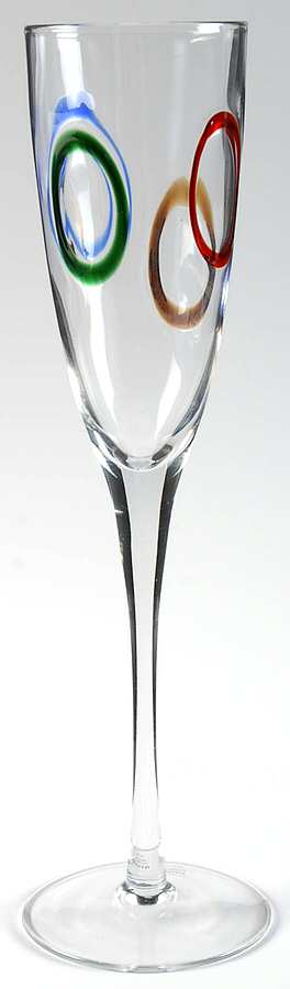 Color Rings Fluted Champagne by Gorham Crystal-1