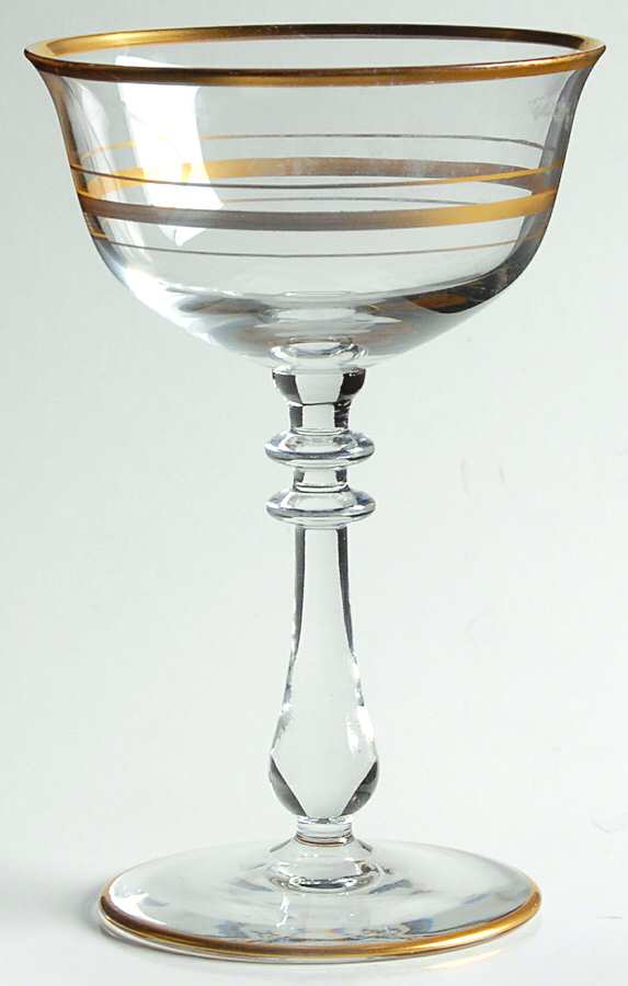 78-6 Champagne/Tall Sherbet by Glastonbury - Lotus-1
