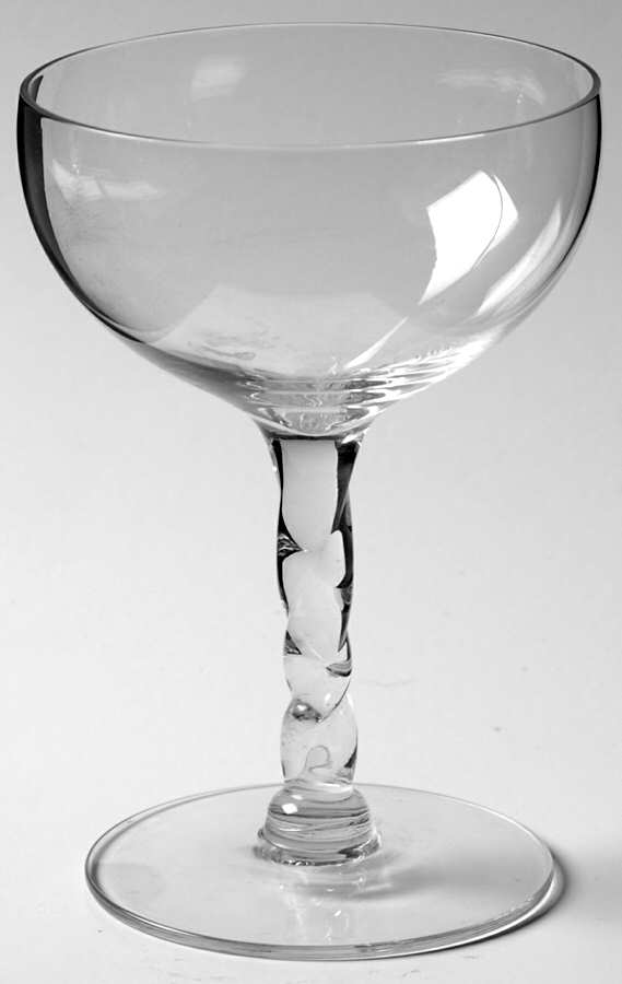 Belmont (Twist Stem) Champagne/Tall Sherbet by Glastonbury - Lotus-1