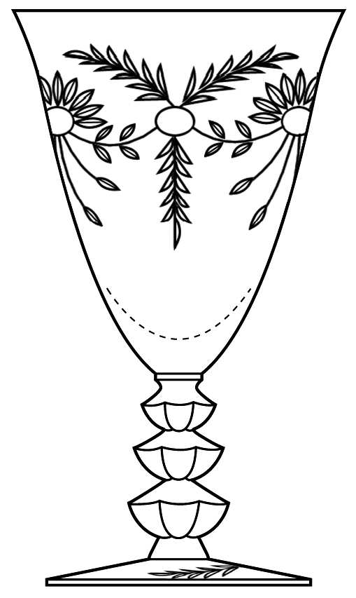 Majesty (Stem 5317) Water Goblet by Glastonbury - Lotus-1