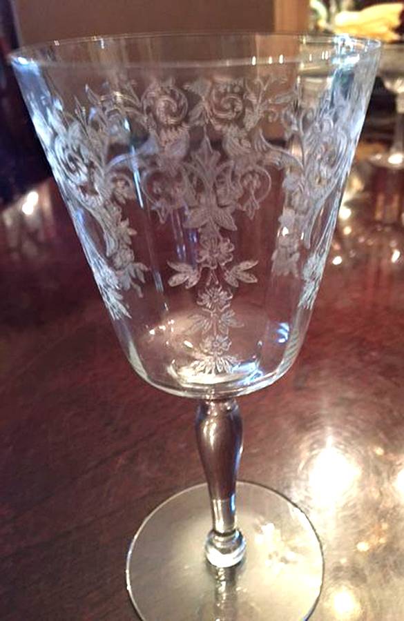 Revere Clear (Stem 2010) Water Goblet by Glastonbury - Lotus-1