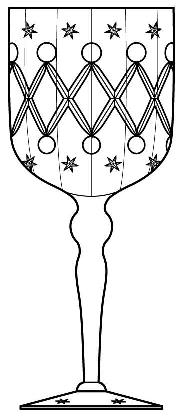 40-4 Water Goblet by Glastonbury - Lotus-1