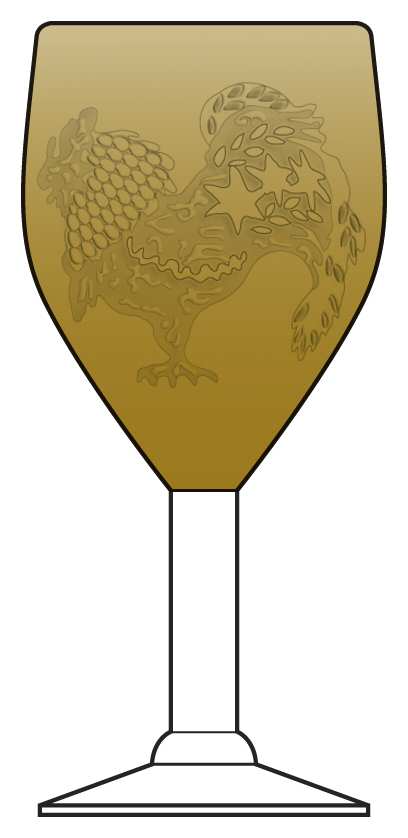 Le Coq Water Goblet by Global Amici-1