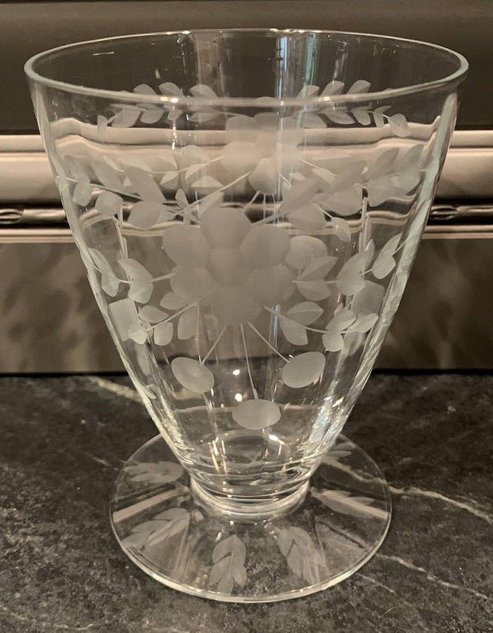 66-1 (Gray Cut) Juice Glass by Glastonbury - Lotus-1