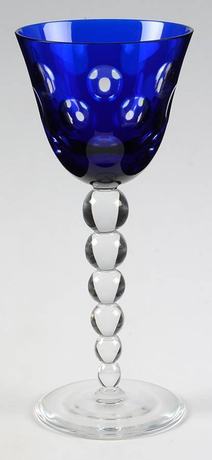 Bubbles Cobalt Blue Wine Glass by Godinger-1