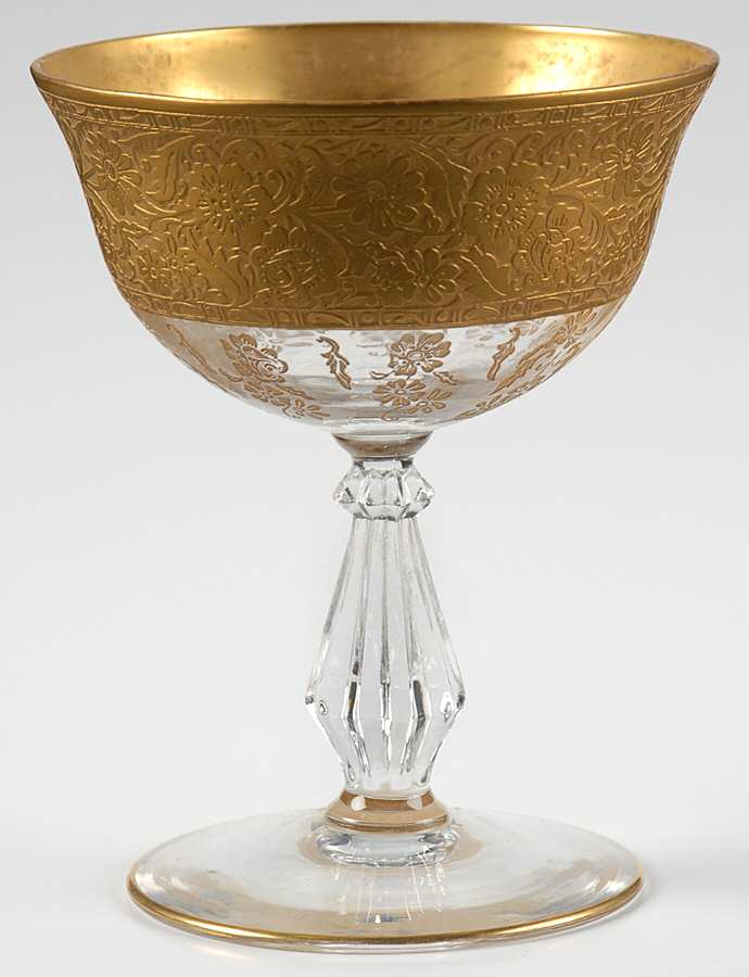 Royal Crown Champagne/Tall Sherbet by Glastonbury - Lotus-1