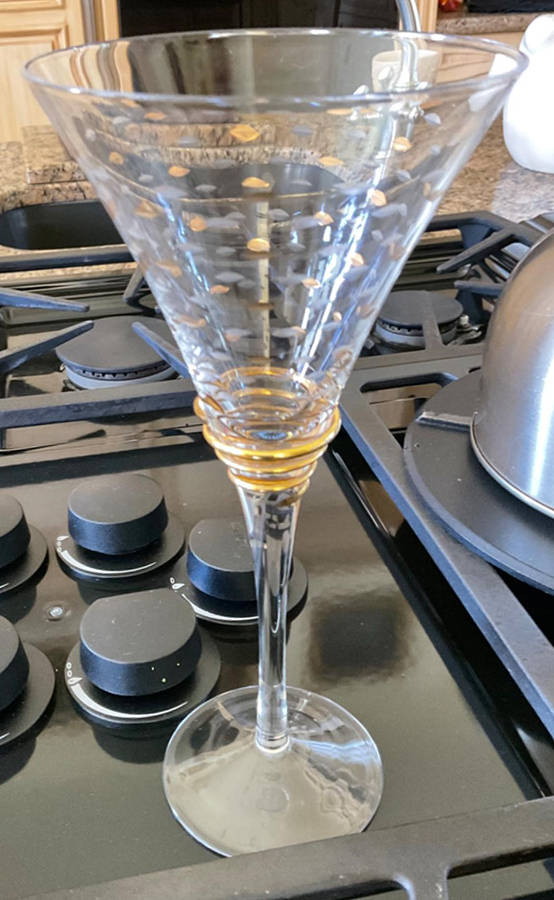 Golden Luxury Wine Glass by Gorham Crystal-1