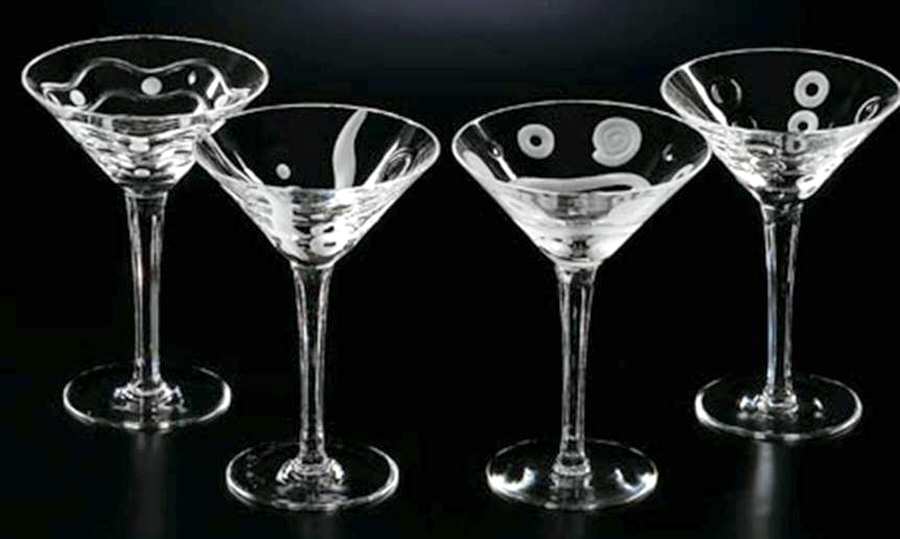 Deco Martini Glass by Godinger-1