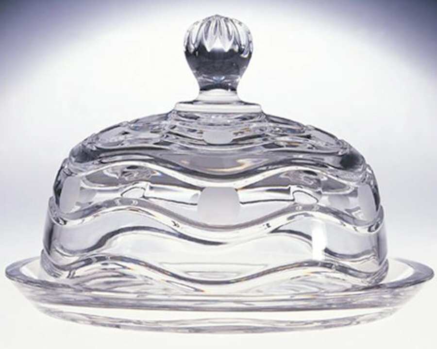 Deco Cake Plate with Glass Dome by Godinger-1
