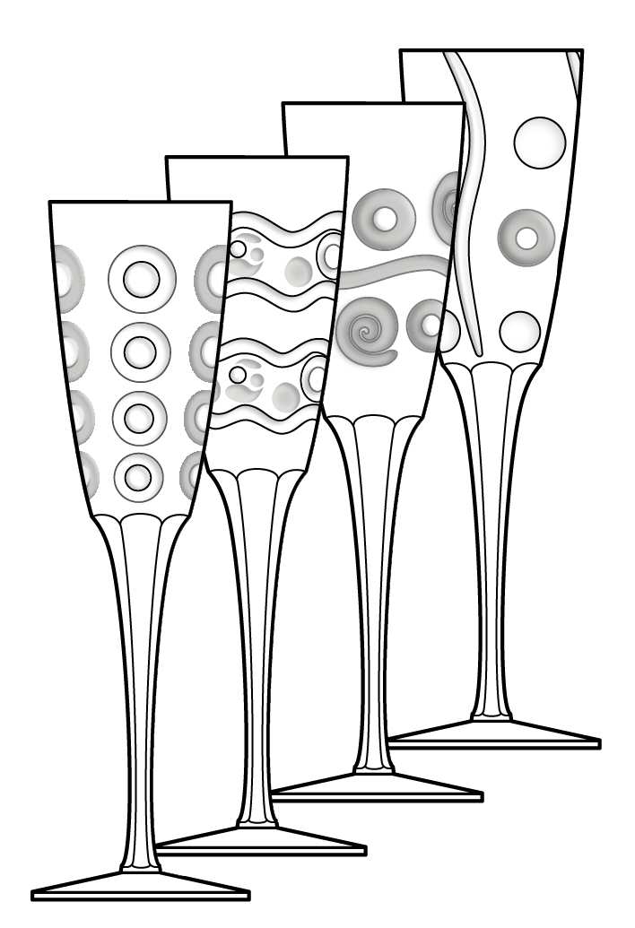 Deco Fluted Champagne by Godinger-1