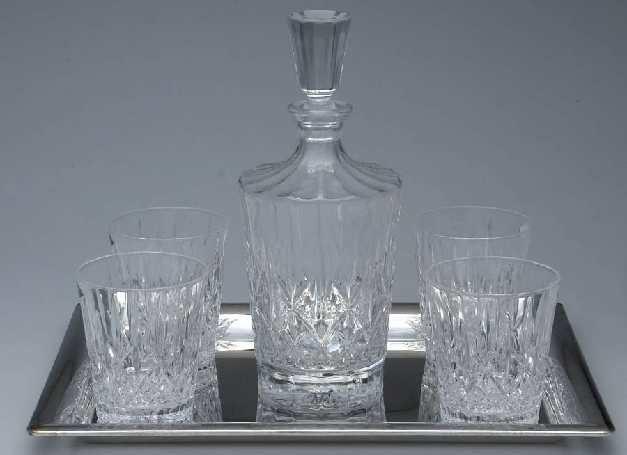 Gramarcy (6 Piece) Whiskey Set (Cdecwh, 4 Dold, & Trars) by Godinger-1