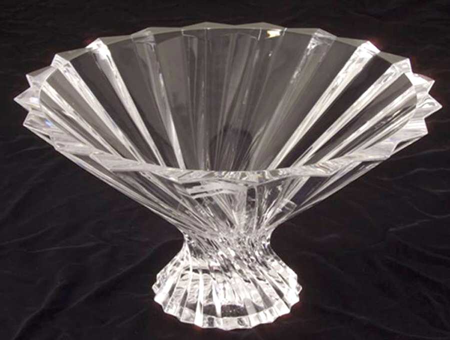 Twist 12" Footed Bowl by Godinger-1