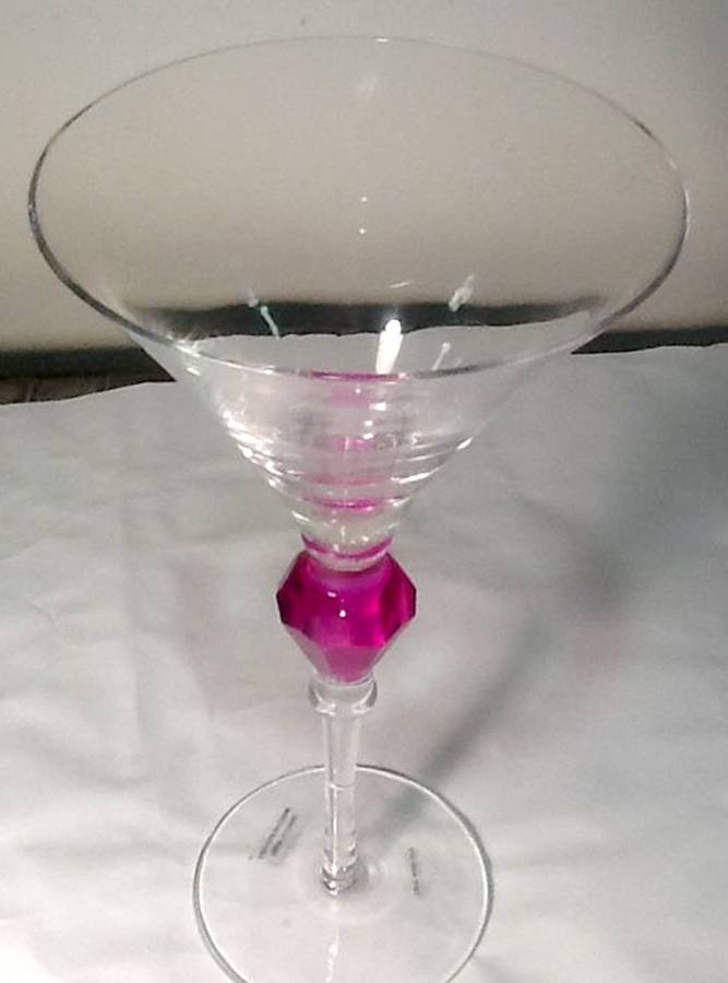 Gemstones Martini Glass by Gorham Crystal-1