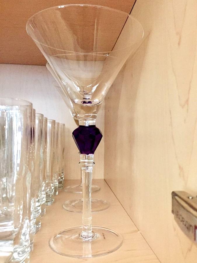 Gemstones Martini Glass by Gorham Crystal-1