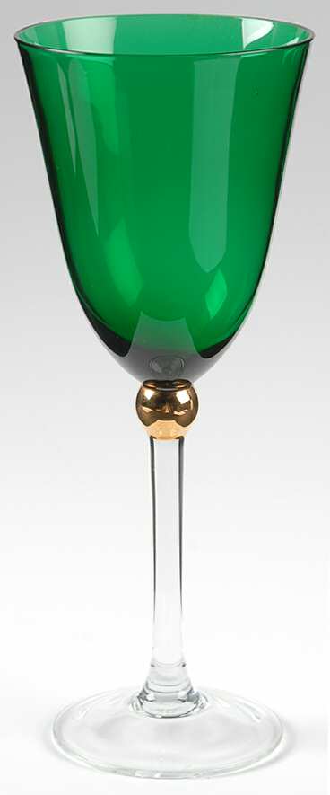 Touch of Gold Ivy Water Goblet by Gorham Crystal-1