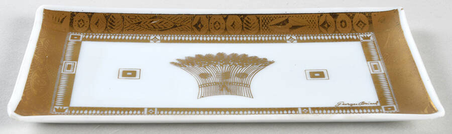 Harvest (Wheat) 6" Rectangular Tray by Georges Briard-1