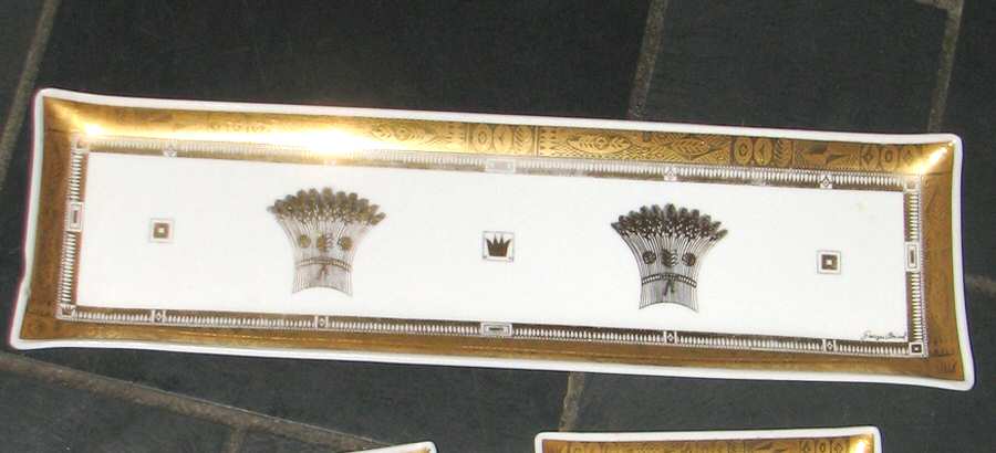 Harvest (Wheat) 16" Rectangular Tray by Georges Briard-1