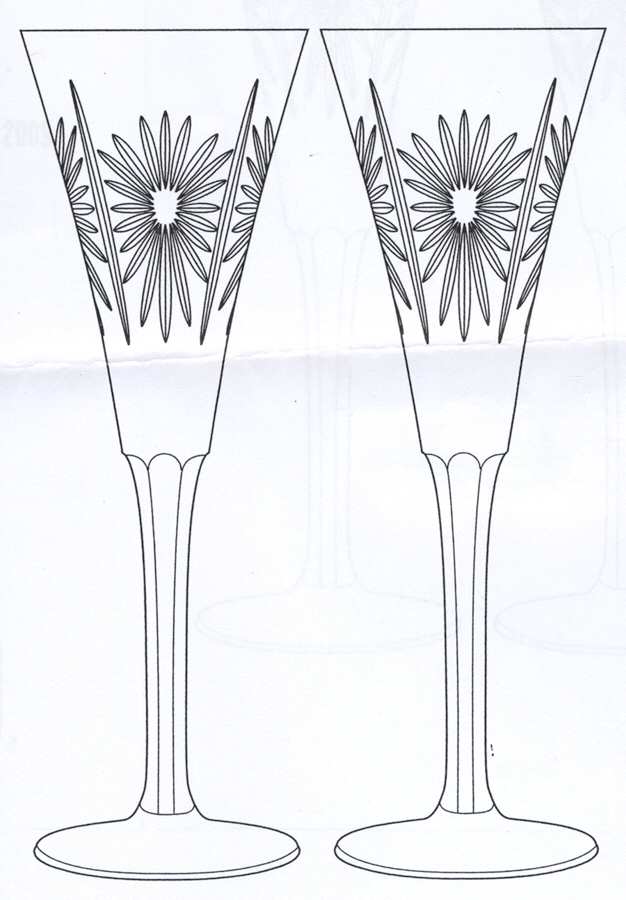 Times To Remember Fluted Champagne - Set of 2 by Godinger-1
