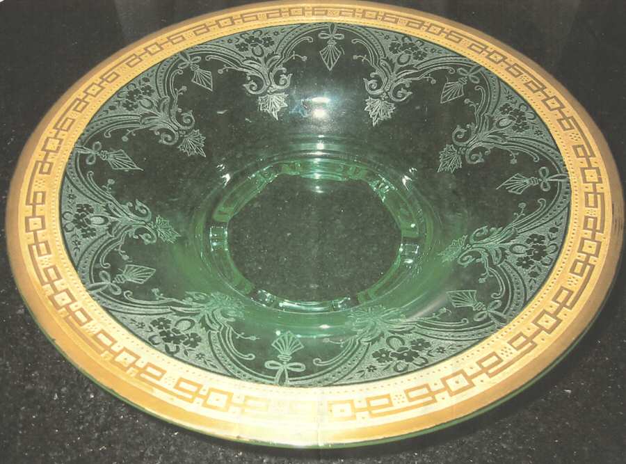 Sophia Green (Stem 55) 12" Flared Bowl by Glastonbury - Lotus-1