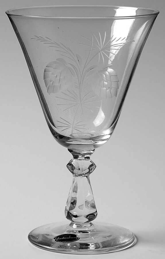 10-2 Water Goblet by Glastonbury - Lotus-1