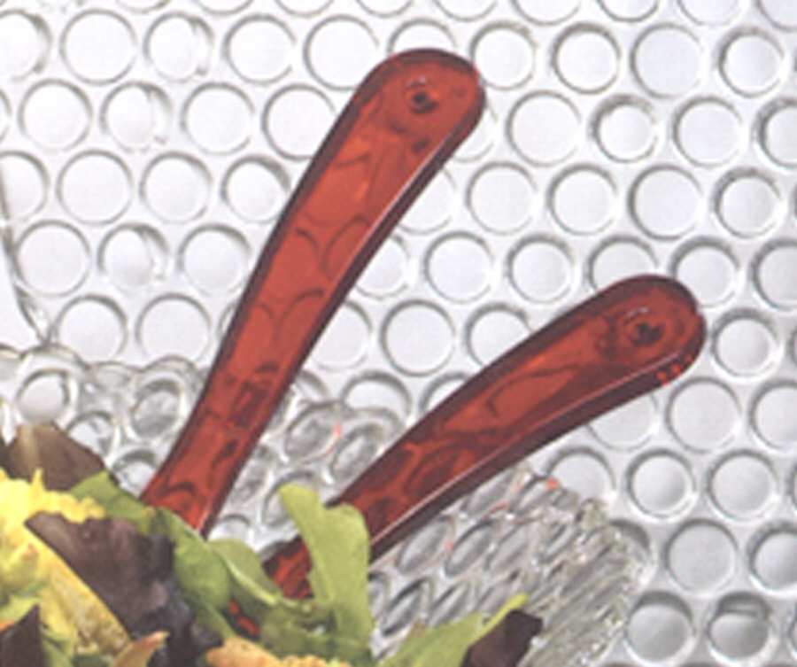 Button Plastic Salad Serving Set (Spoon & Fork) by Global Amici-1