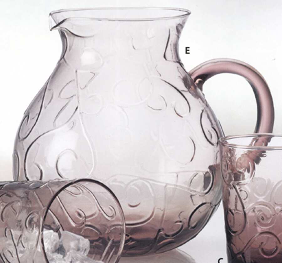 Scrolls Purple 88 Oz Pitcher by Global Amici-1